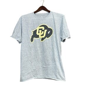 Colorado University Buffalo Gray and Gold Men's Short Sleeve Tee